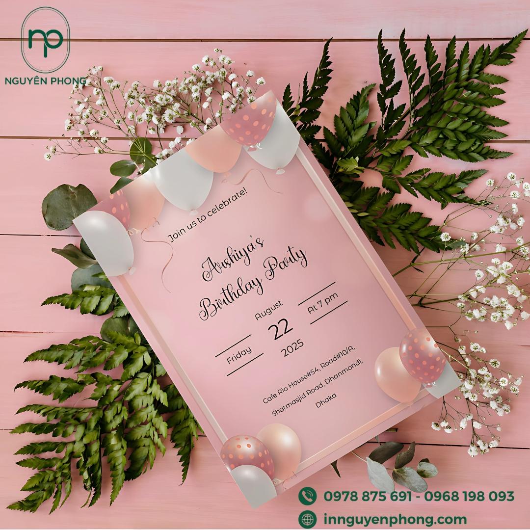 Thiệp chúc mừng sinh nhật chứa đựng những lời yêu thương